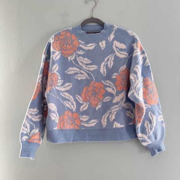 MANGO Flowers Knit Sweater - Picture 2 of 6